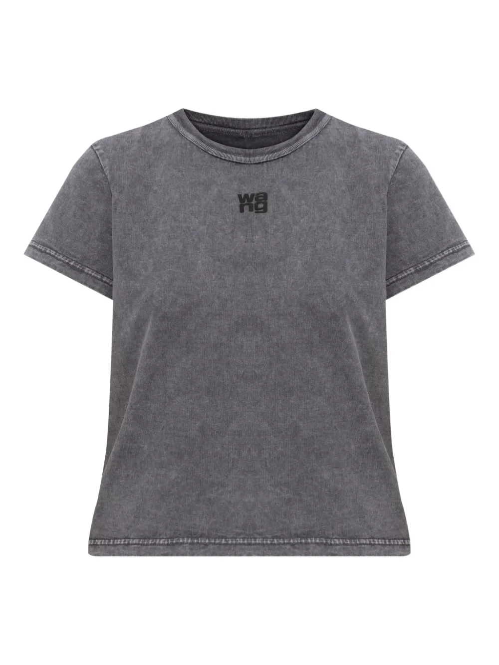 Alexander Wang logo-embroidered cotton top | Grey | Image 1