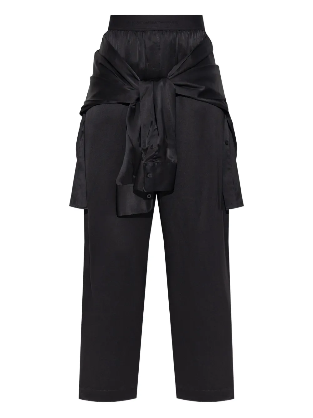 Alexander Wang knotted-detail silk pants | Black | Image 1