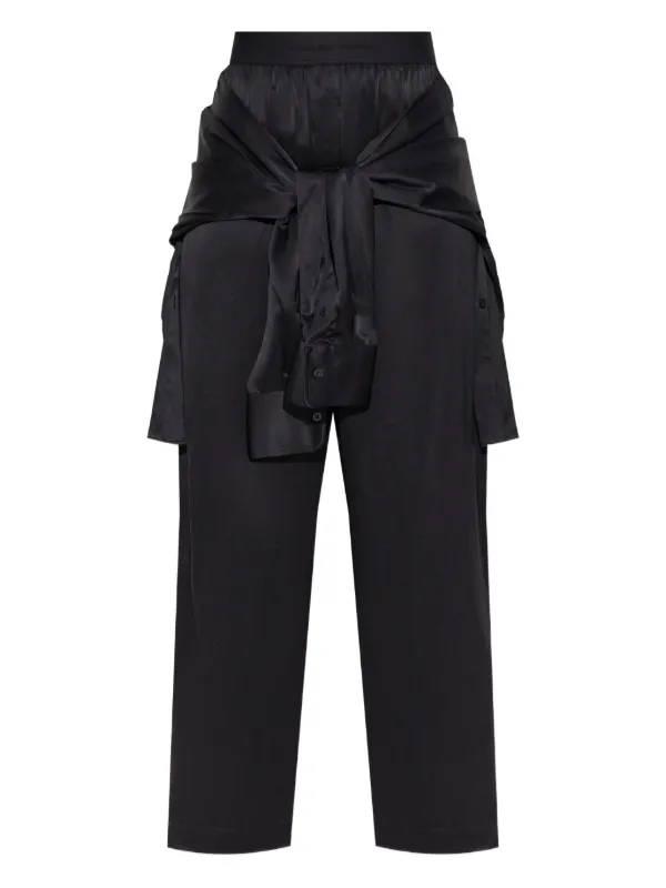 Alexander Wang ノットディテール シルクパンツ | ブラック | FARFETCH JP