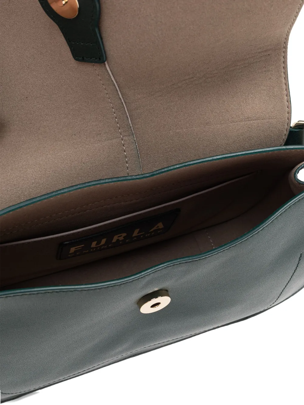 Furla Tas met gespsluiting en handvat Groen