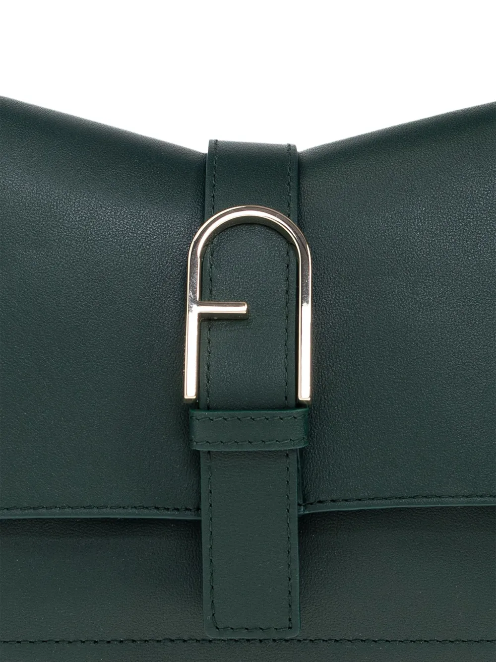 Furla Tas met gespsluiting en handvat Groen