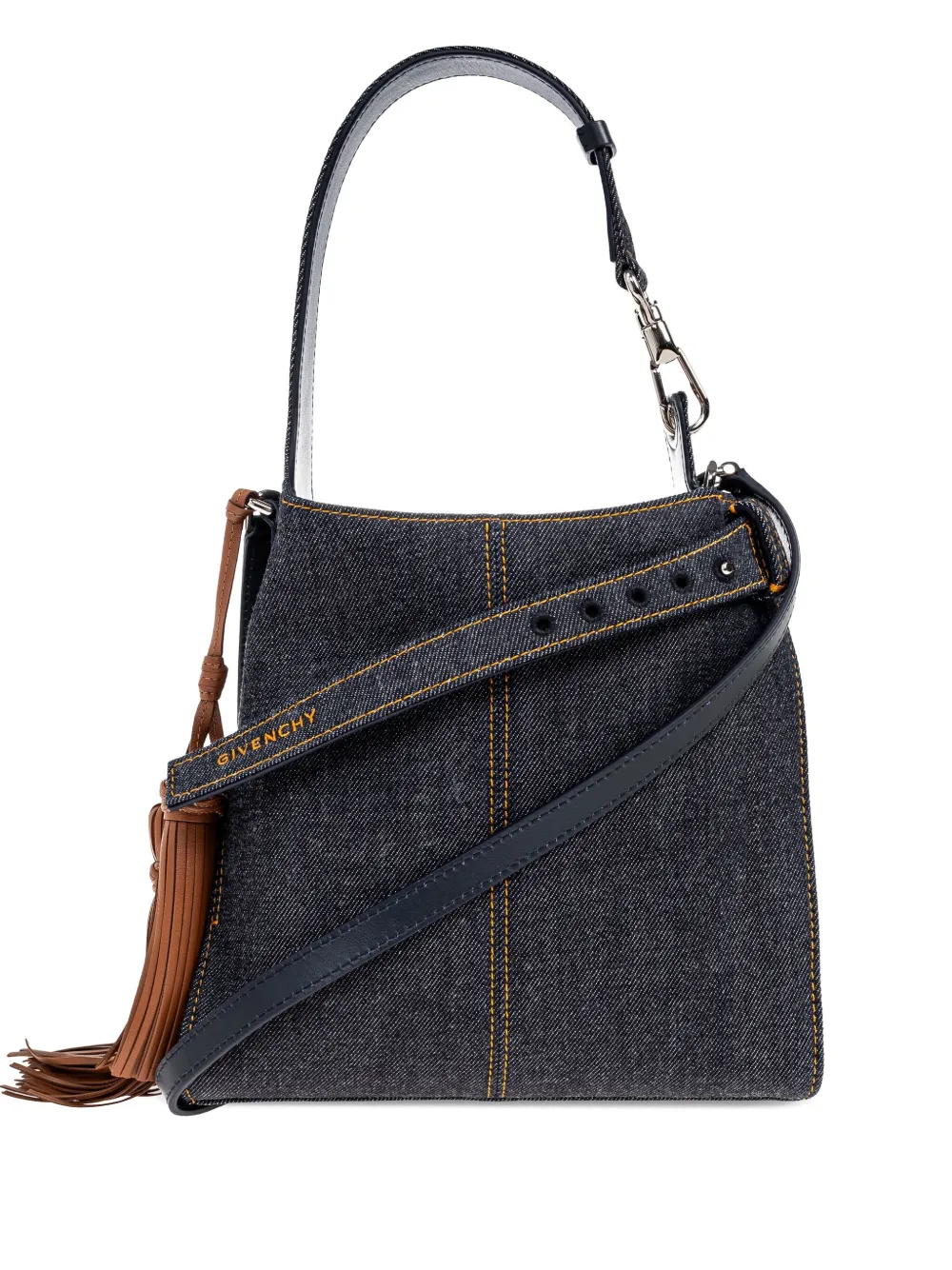 Givenchy belted denim tote bag - Blue
