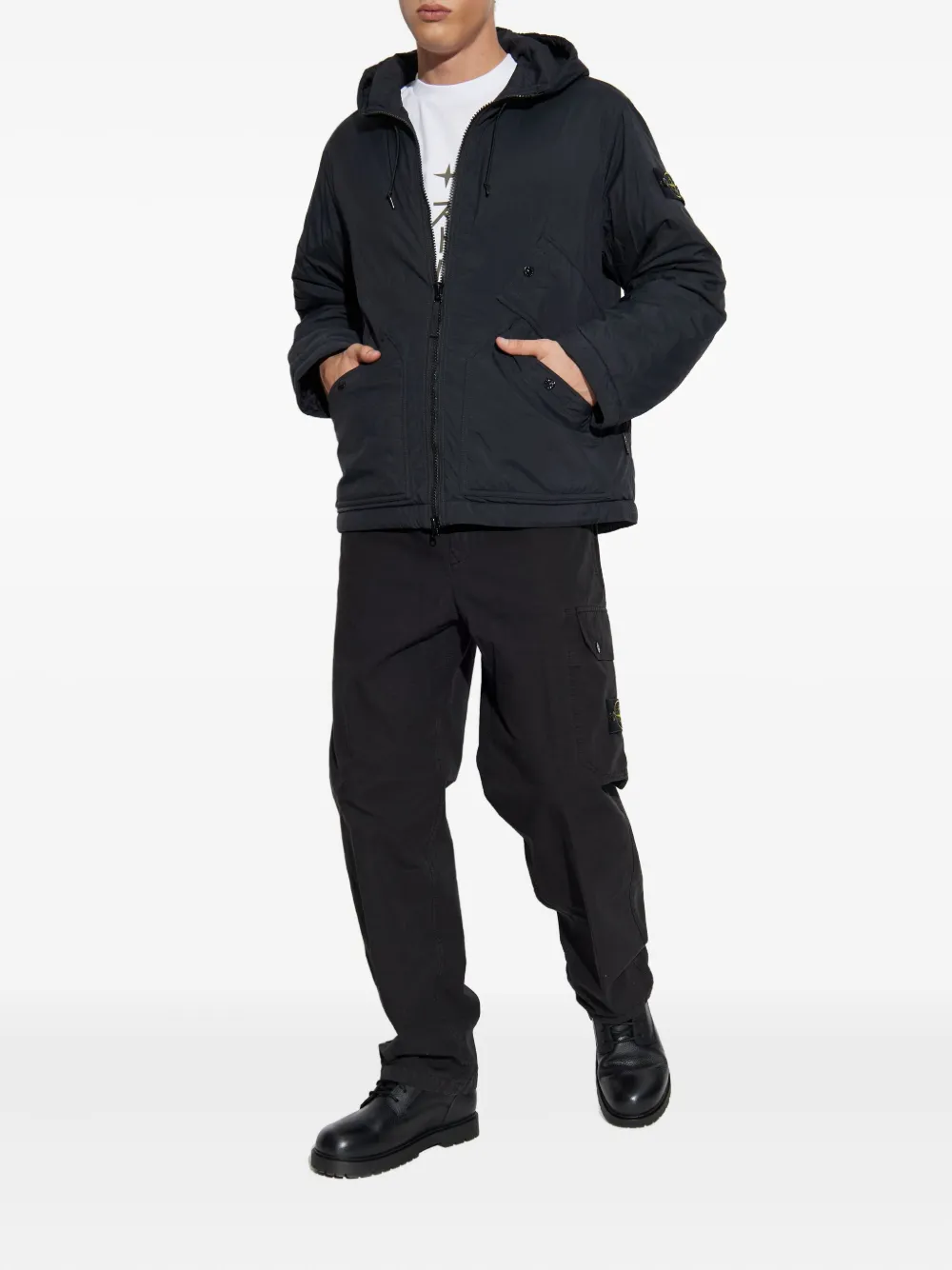 Stone Island hooded patch-pocket jacket | Hooded Jackets | Image 2