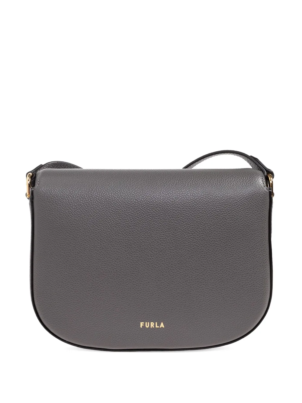 Furla leather-trimmed crossbody bag - Grigio