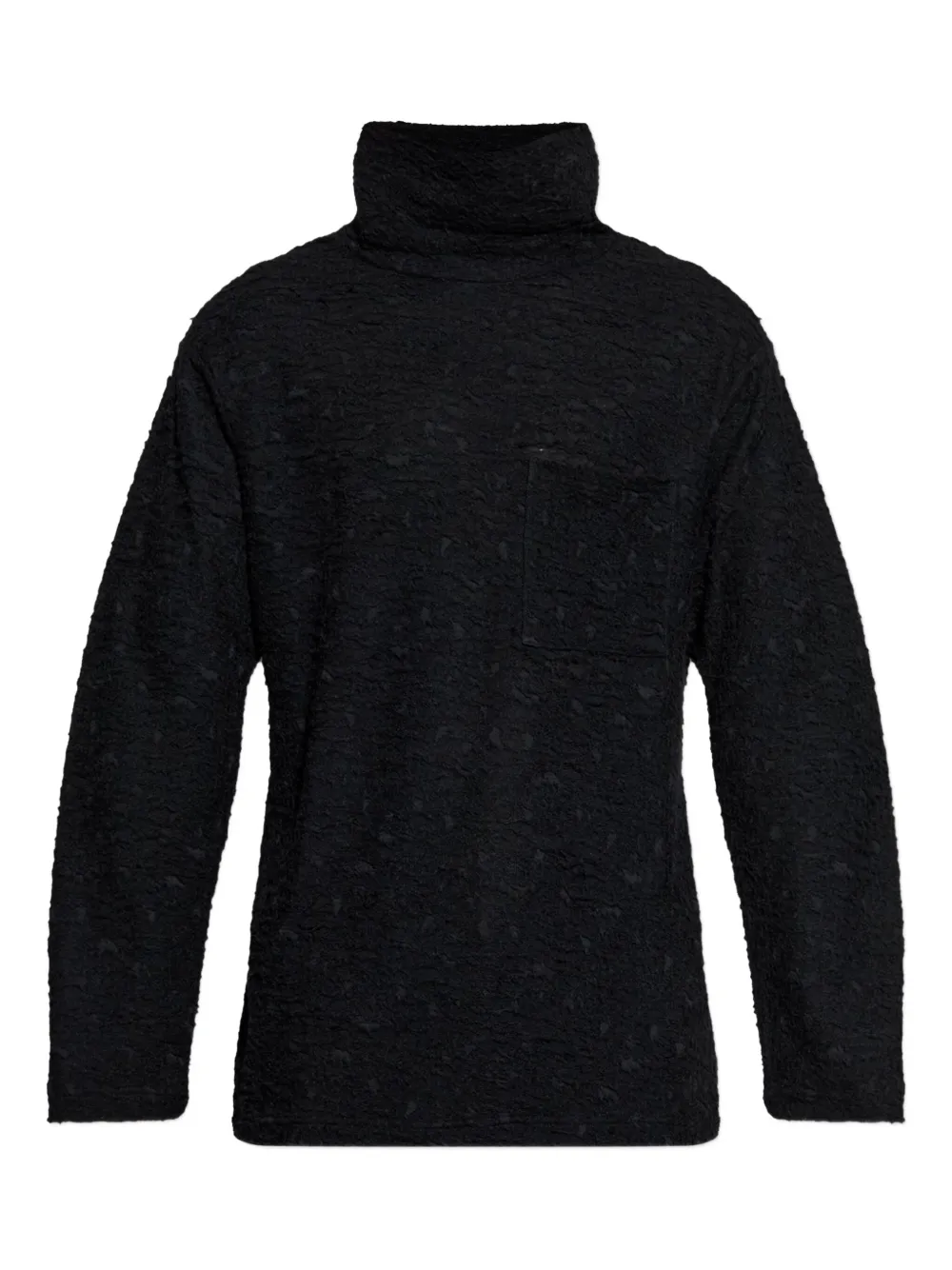 Yohji Yamamoto Trui met hoge hals Zwart