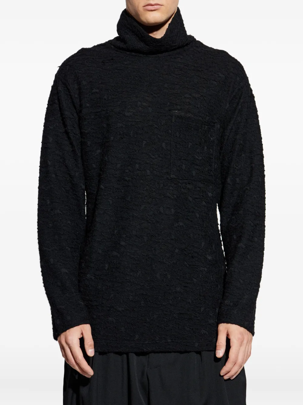 Yohji Yamamoto high-neck jumper | Black | Image 1