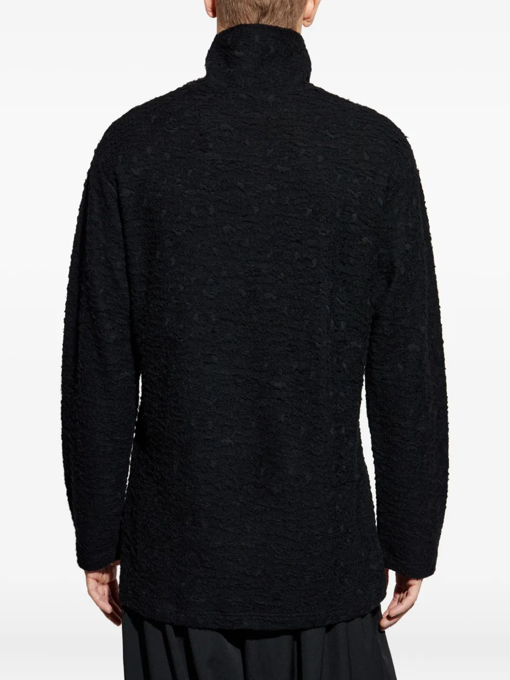 Yohji Yamamoto Trui met hoge hals Zwart