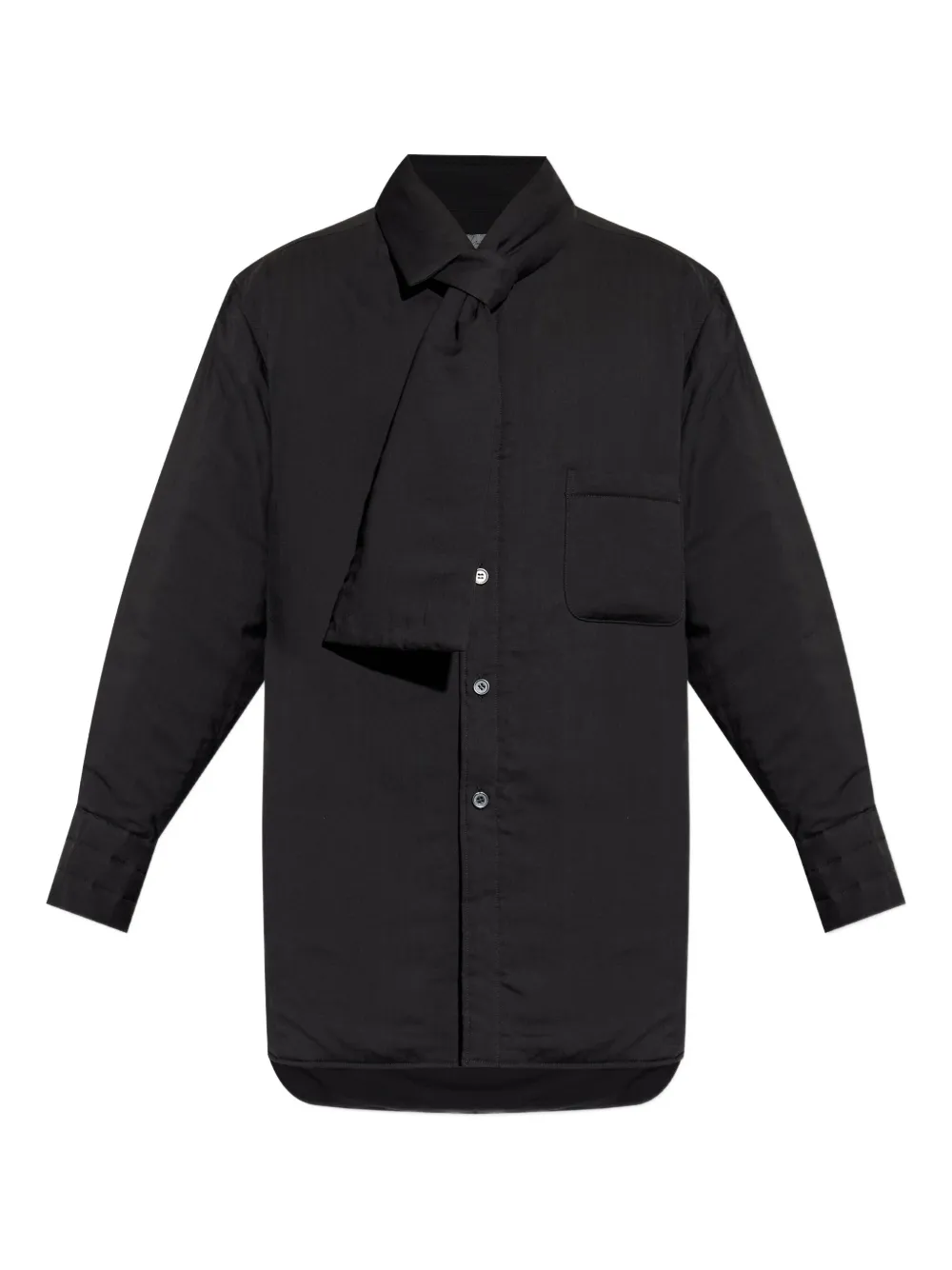 Yohji Yamamoto layered pocket shirt | Black | Image 1