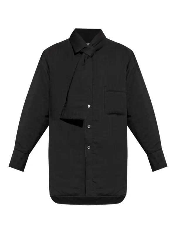 Yohji Yamamoto スカーフカラーシャツ | ブラック | FARFETCH JP