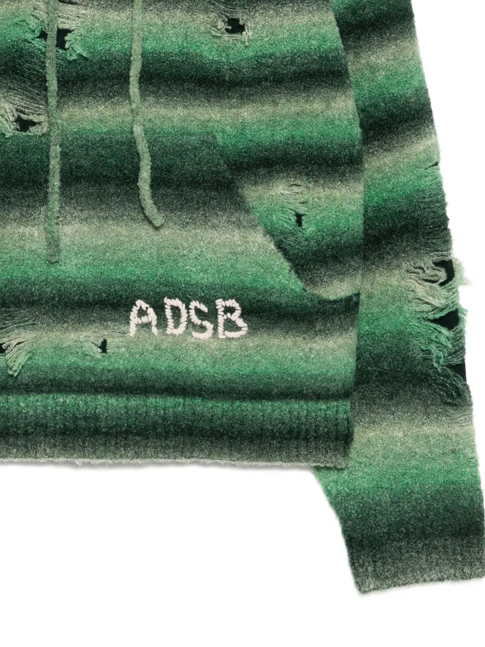 Andersson Bell Gerafelde hoodie met kleurverloop Groen