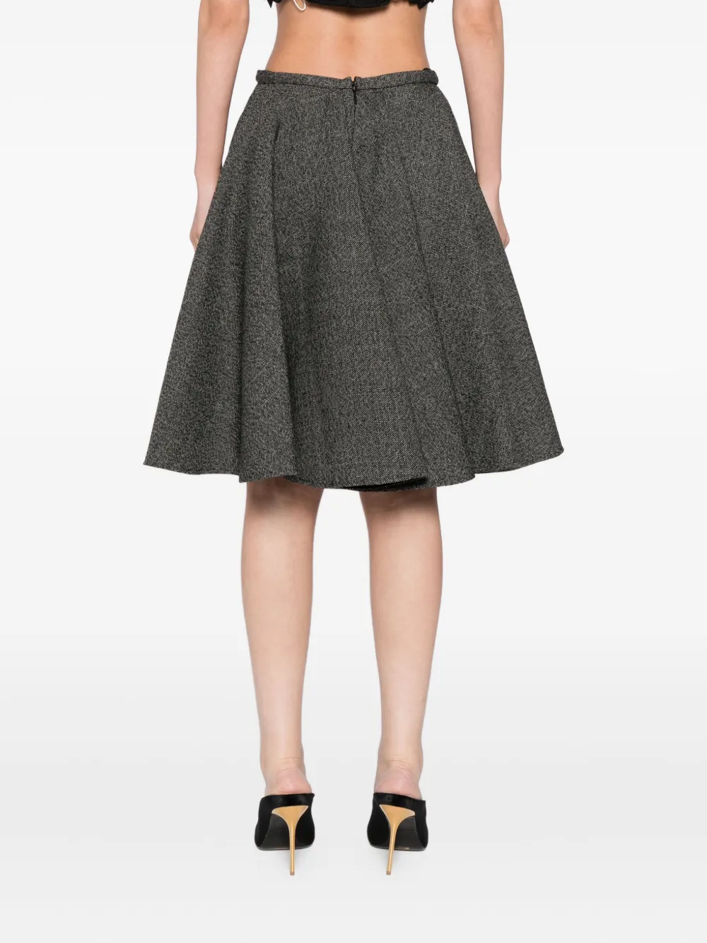 Giambattista Valli A-lijn midi-rok Zwart