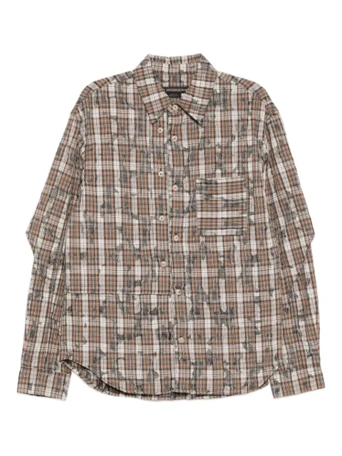 Andersson Bell camisa a capas con motivo de cuadros