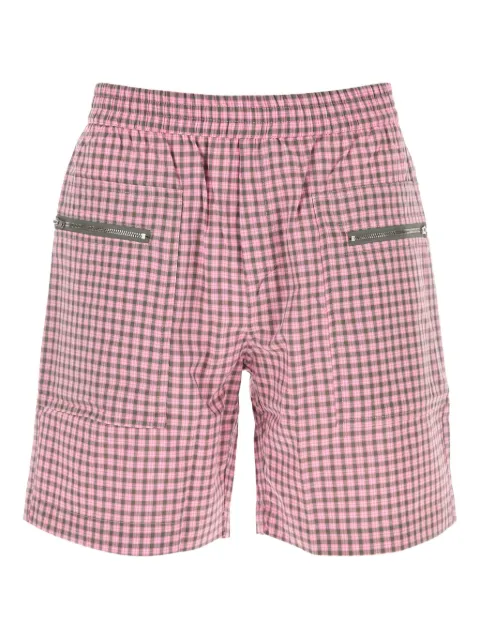 Gimaguas check-pattern shorts