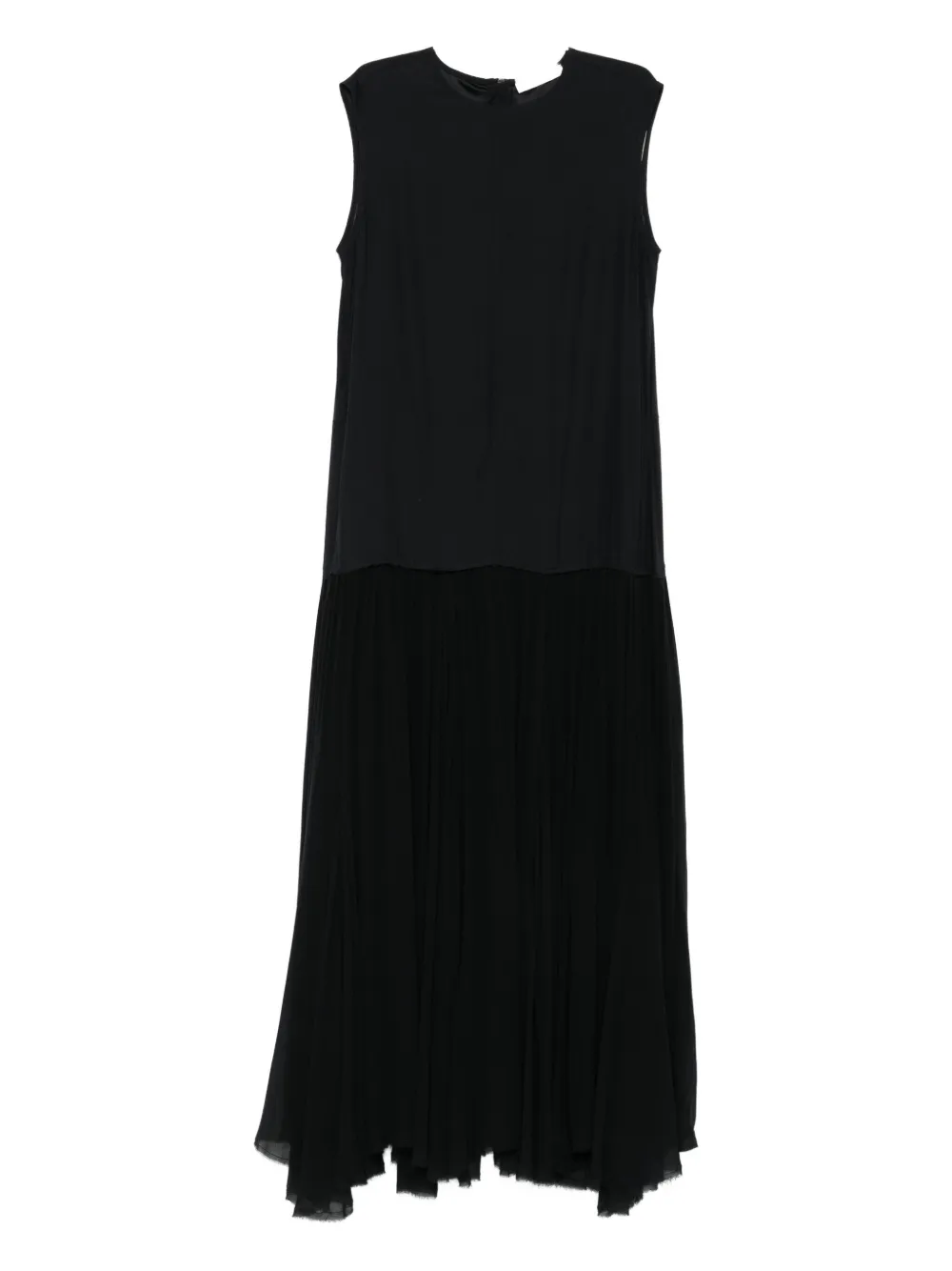 Kristensen Du Nord sleeveless pleated dress - Nero