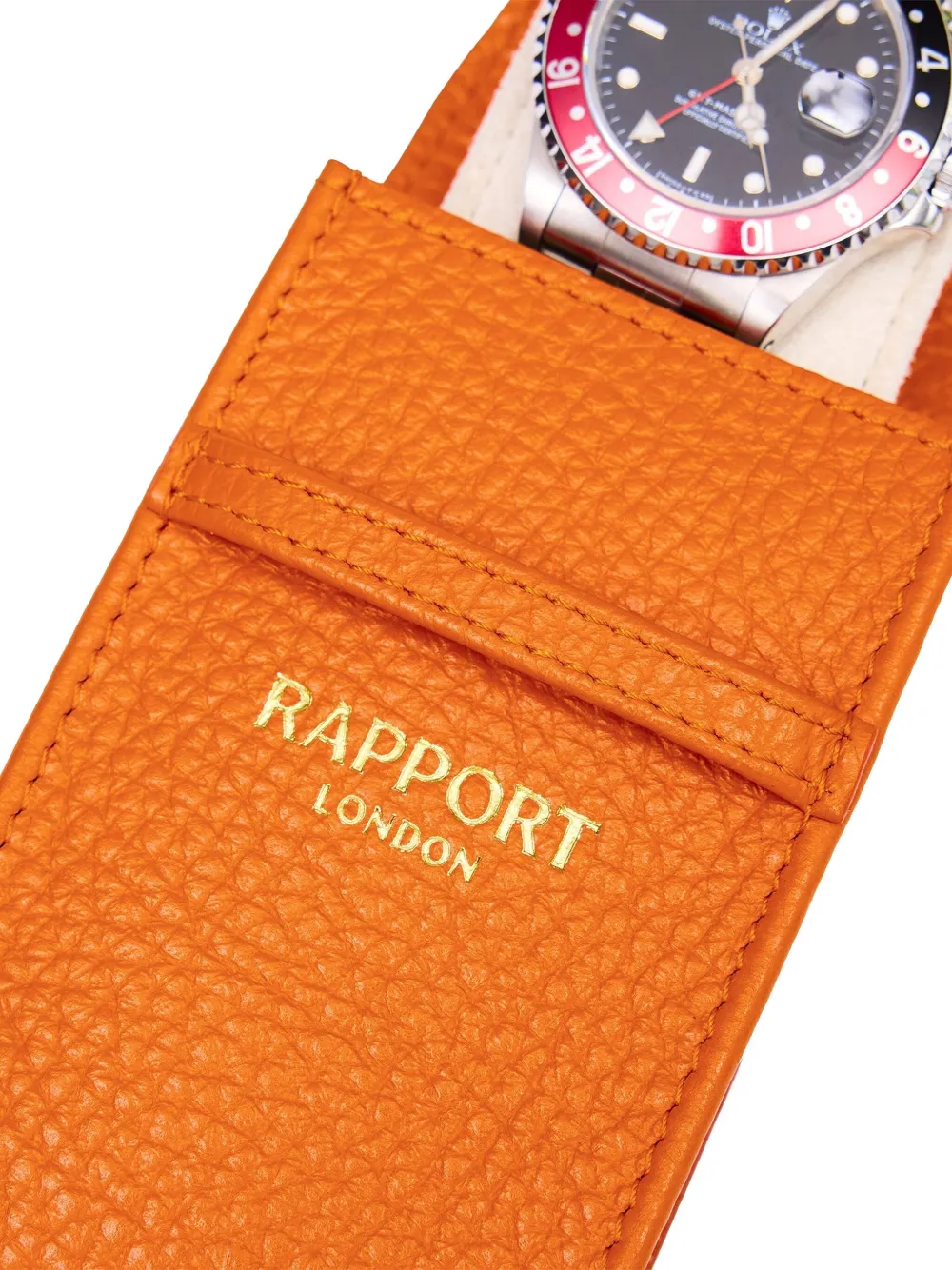 Rapport Single Watch Pouch In Orange