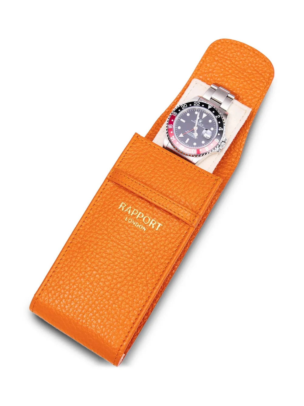 Rapport Single Watch Pouch In Orange
