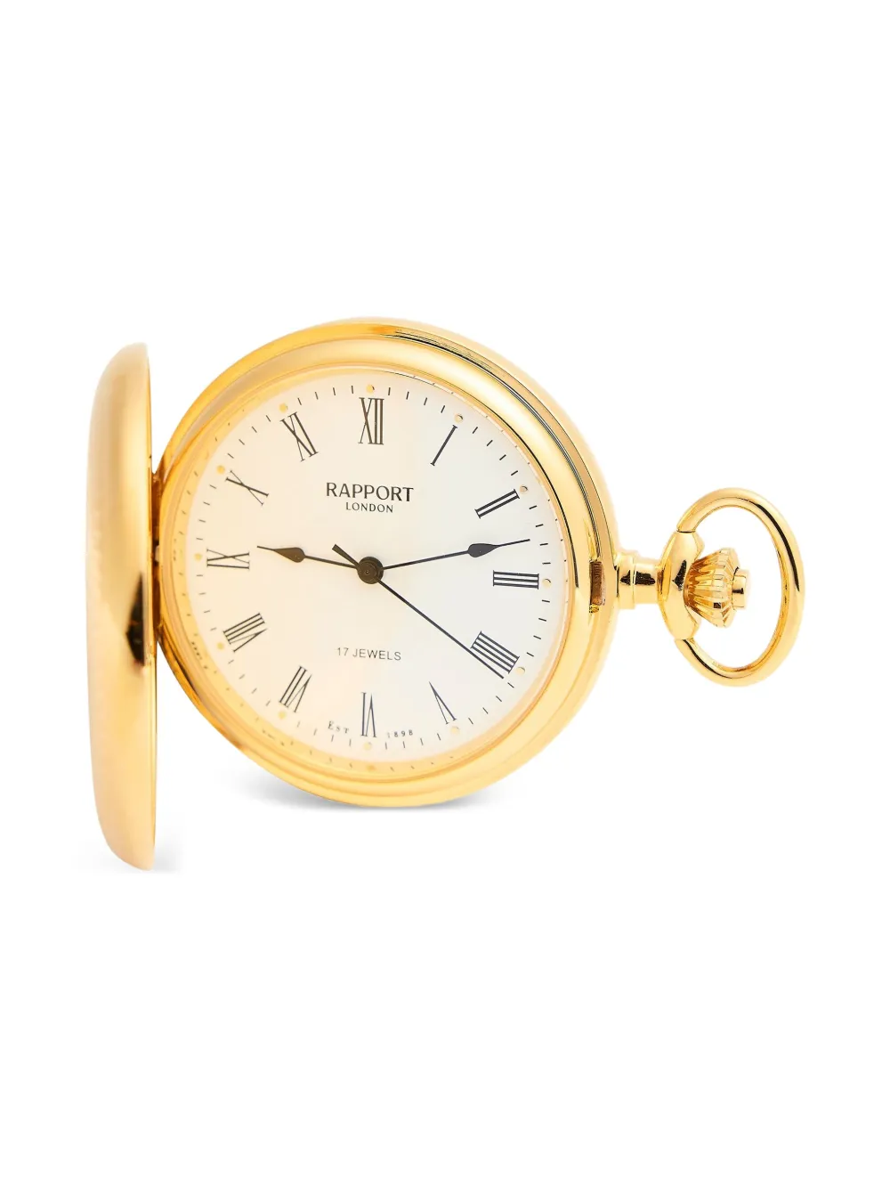 Rapport Mechanical Full Hunter Pocket Watch In Gold