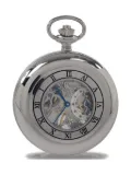 Rapport mechanical skeleton pocket watch - Silver