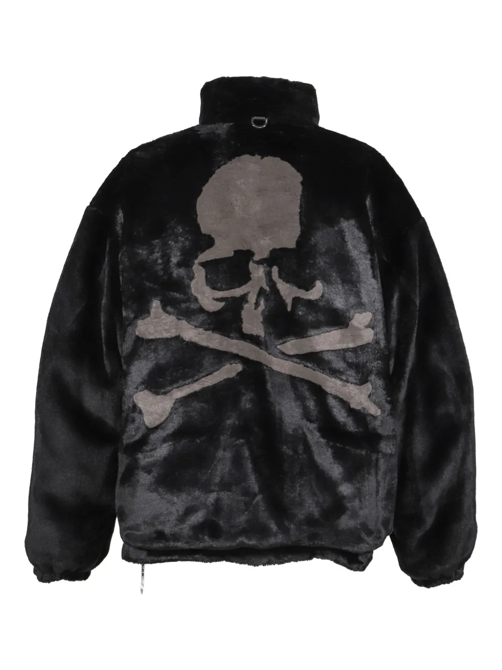 Mastermind Japan Skull-print Faux-fur Jacket In Black