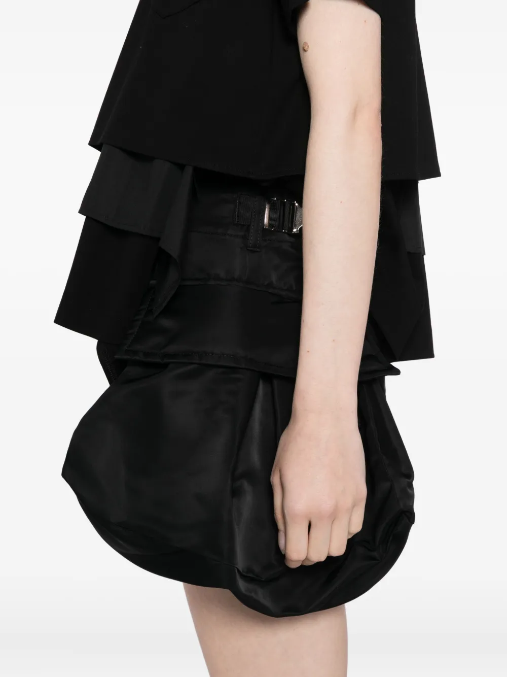 sacai Shorts met pofmouwen Zwart