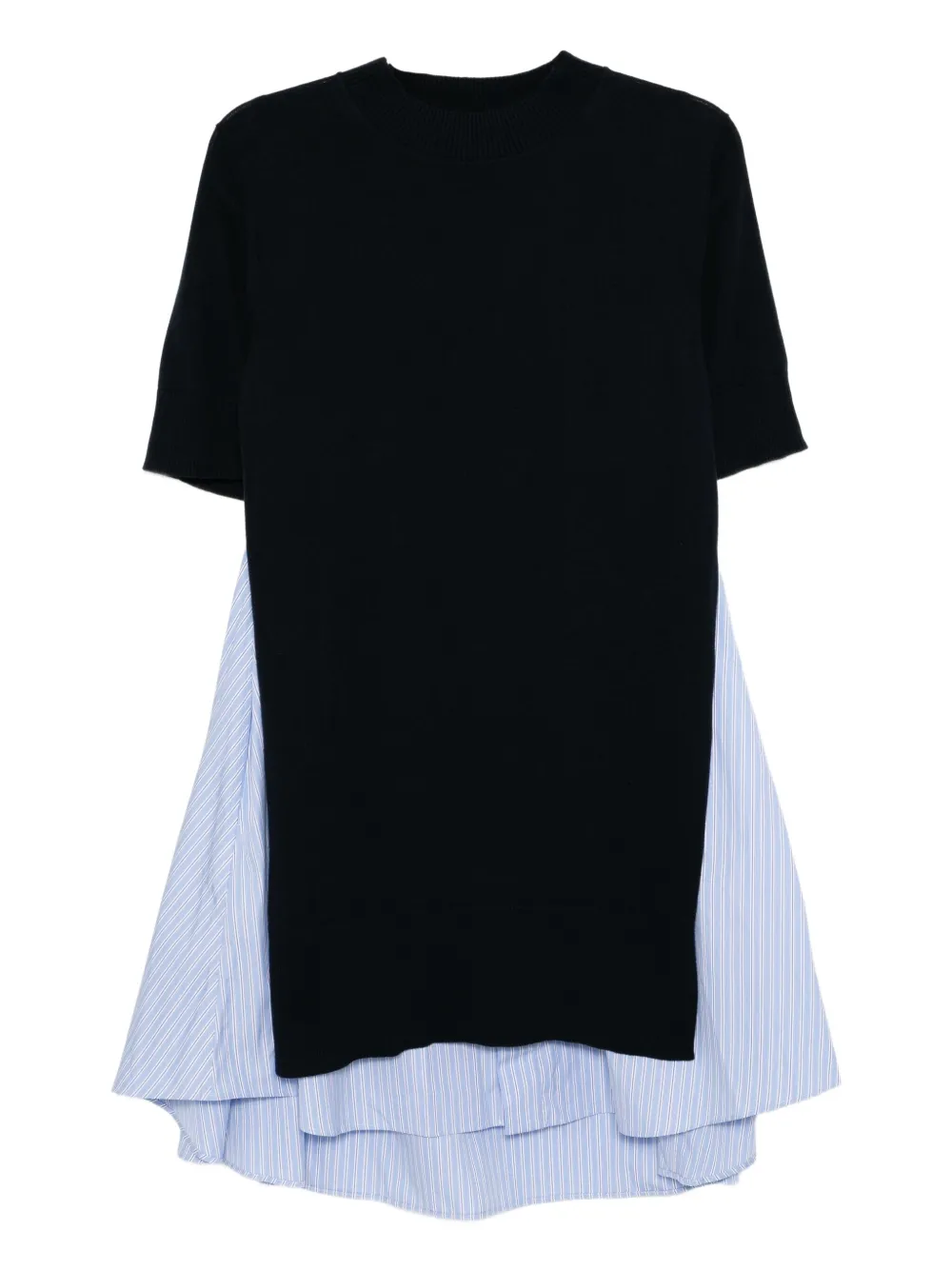 sacai poplin-patch dress | Blue | Image 1
