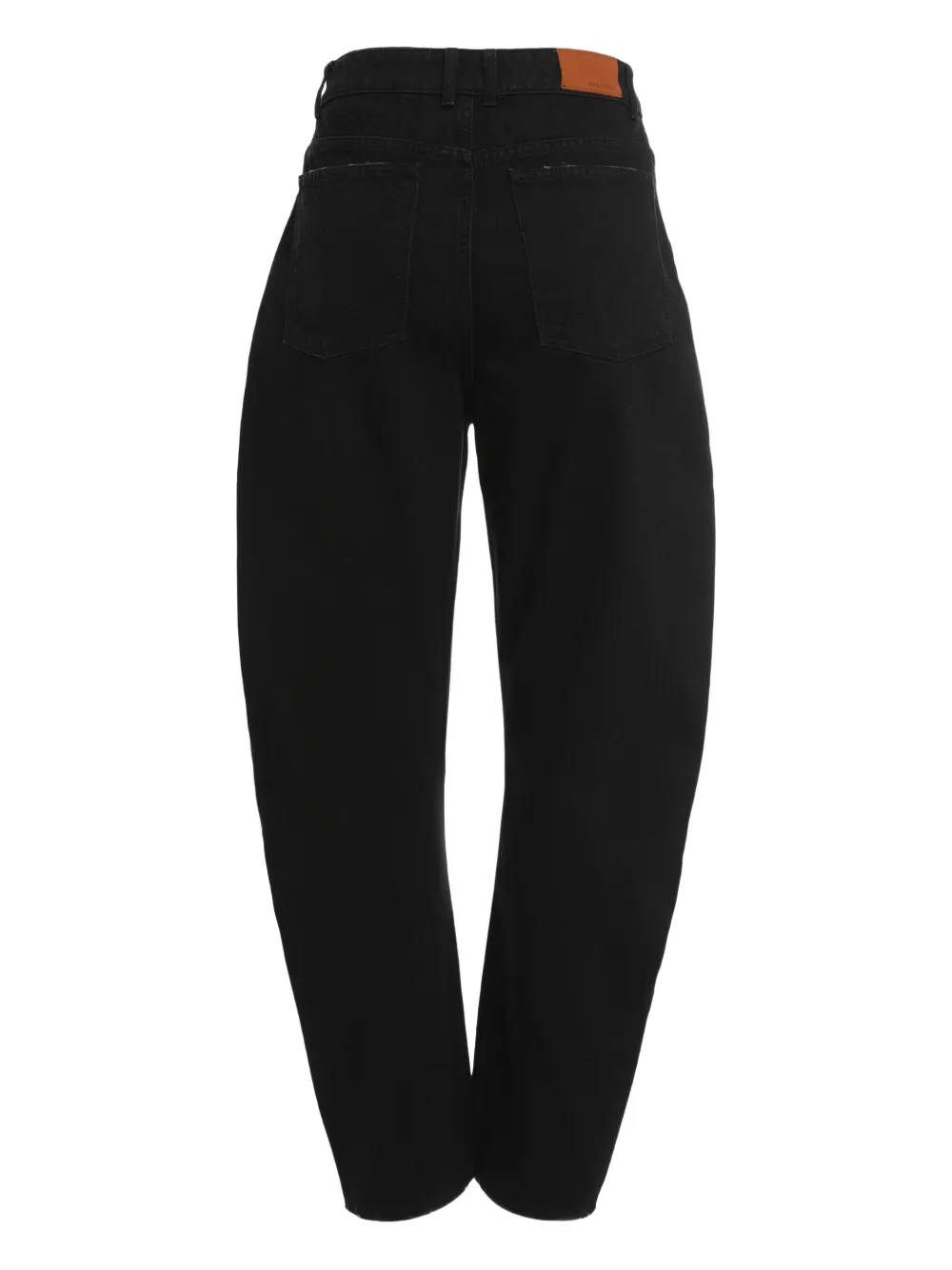 Halfboy banana-leg jeans - Zwart