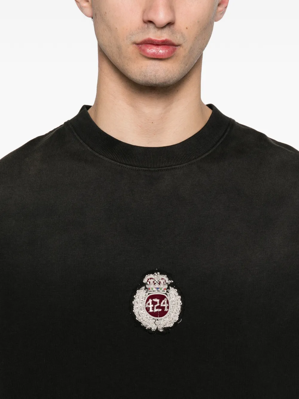 424 Graphic T-shirt In Black