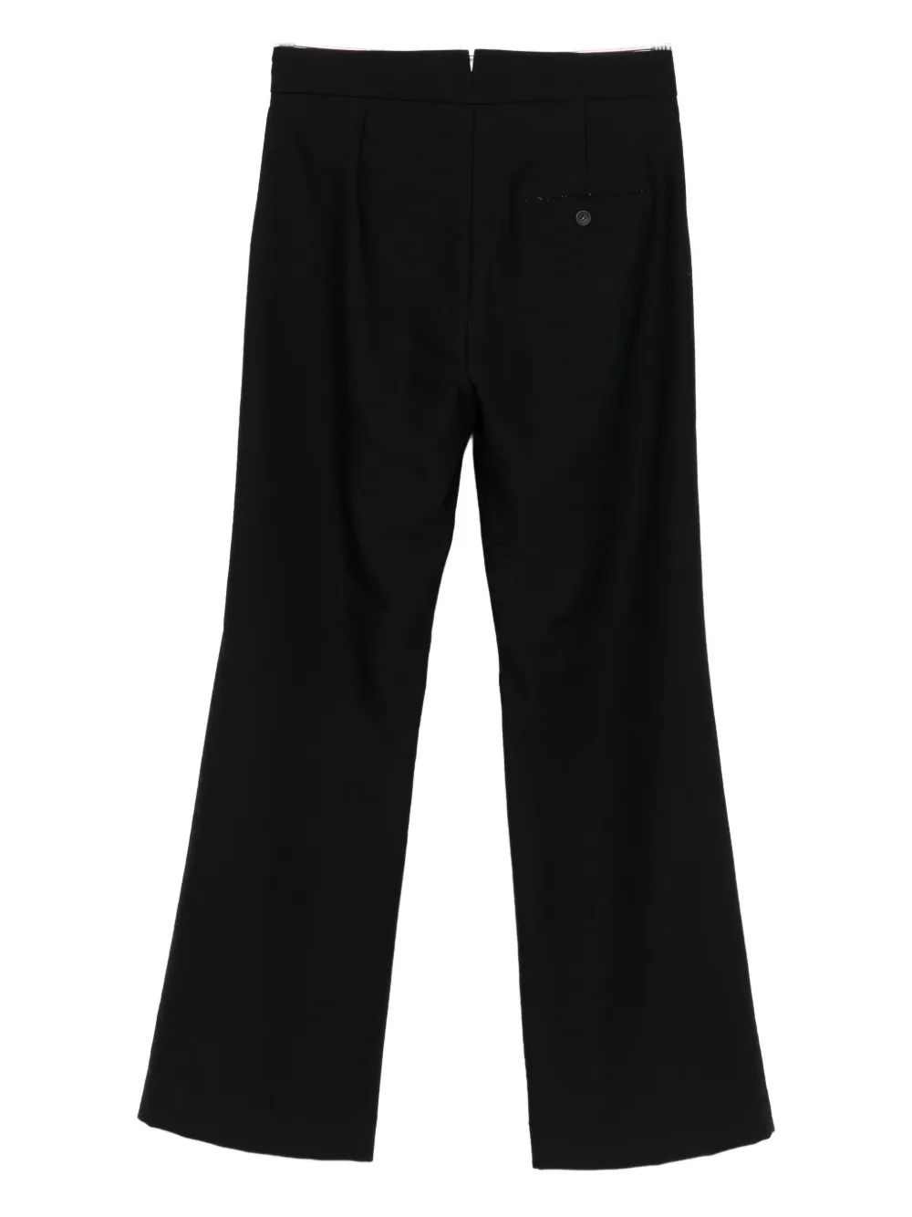 Kristensen Du Nord flared wool trousers - Zwart