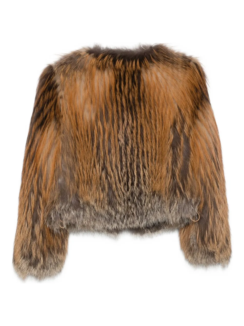 Manzoni 24 Crew-neck Fur Jacket In Multi