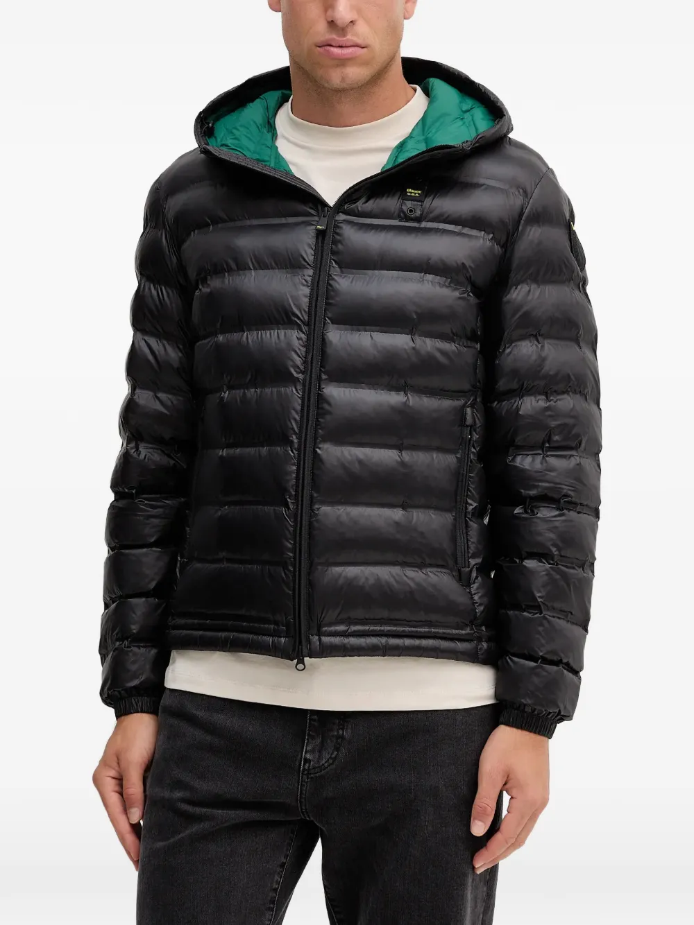 Blauer hooded padded jacket - Nero