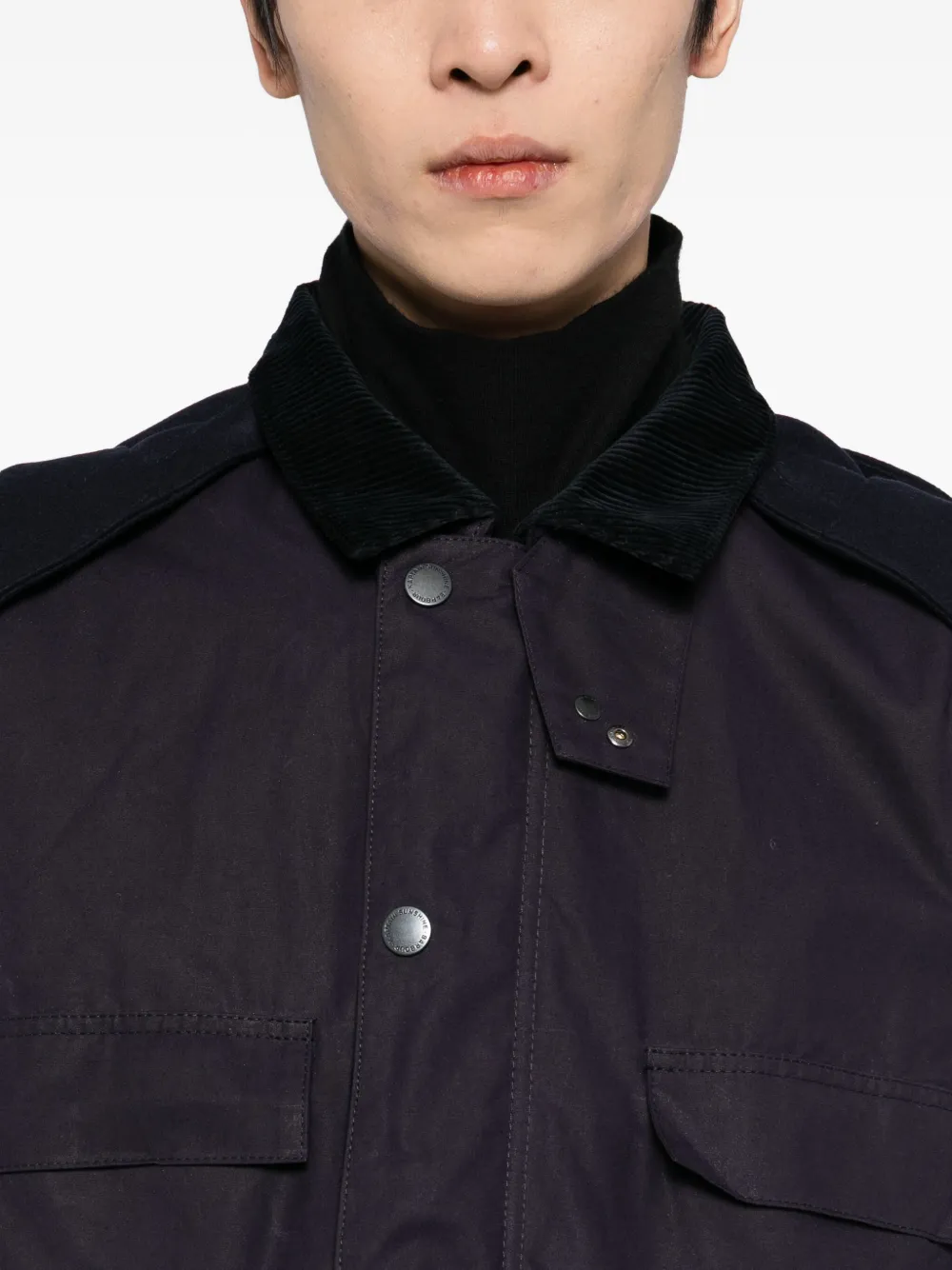 Kaptain Sunshine X Barbour Bedale Jacket In Black
