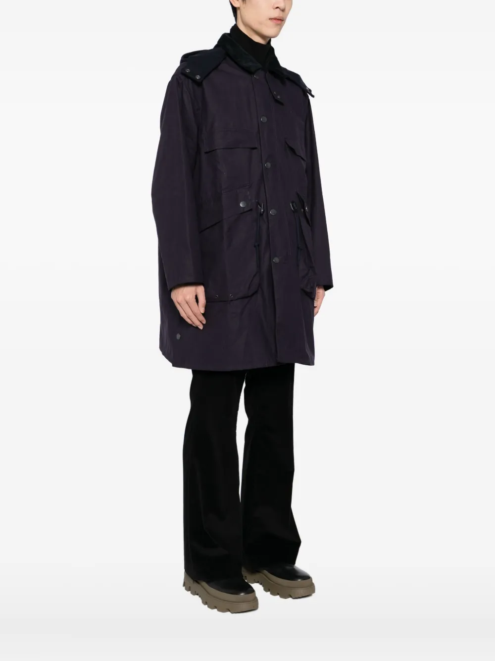 Kaptain Sunshine X Barbour Bedale Jacket In Black