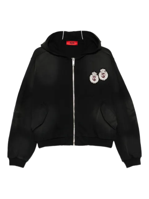 424 embellished hoodie