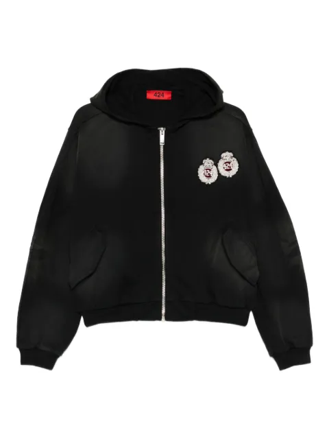 424 embellished hoodie