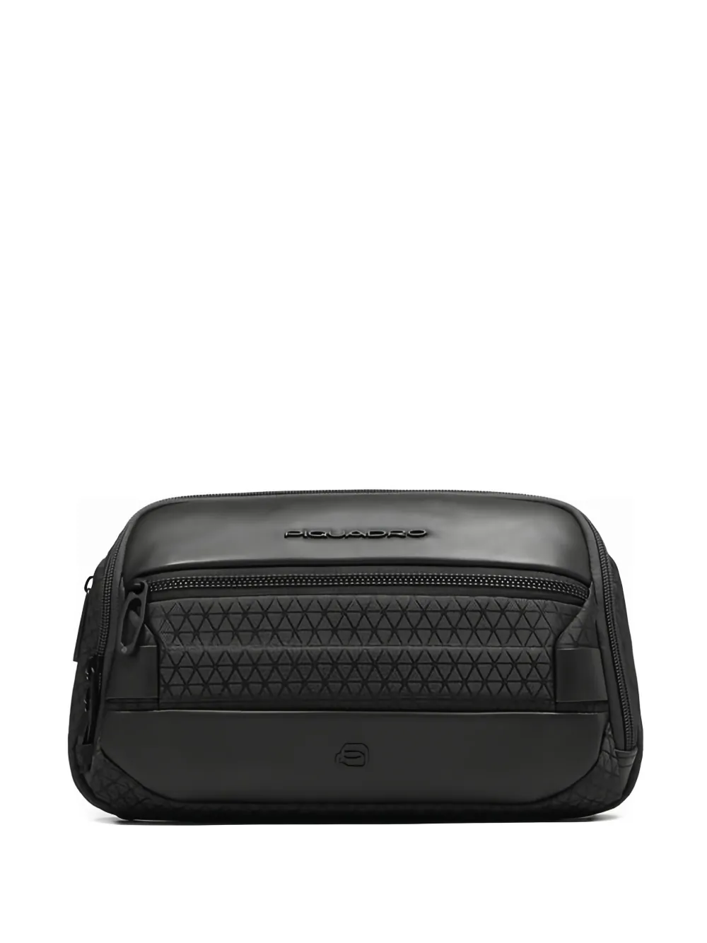 Piquadro Embossed Belt Bag In Black