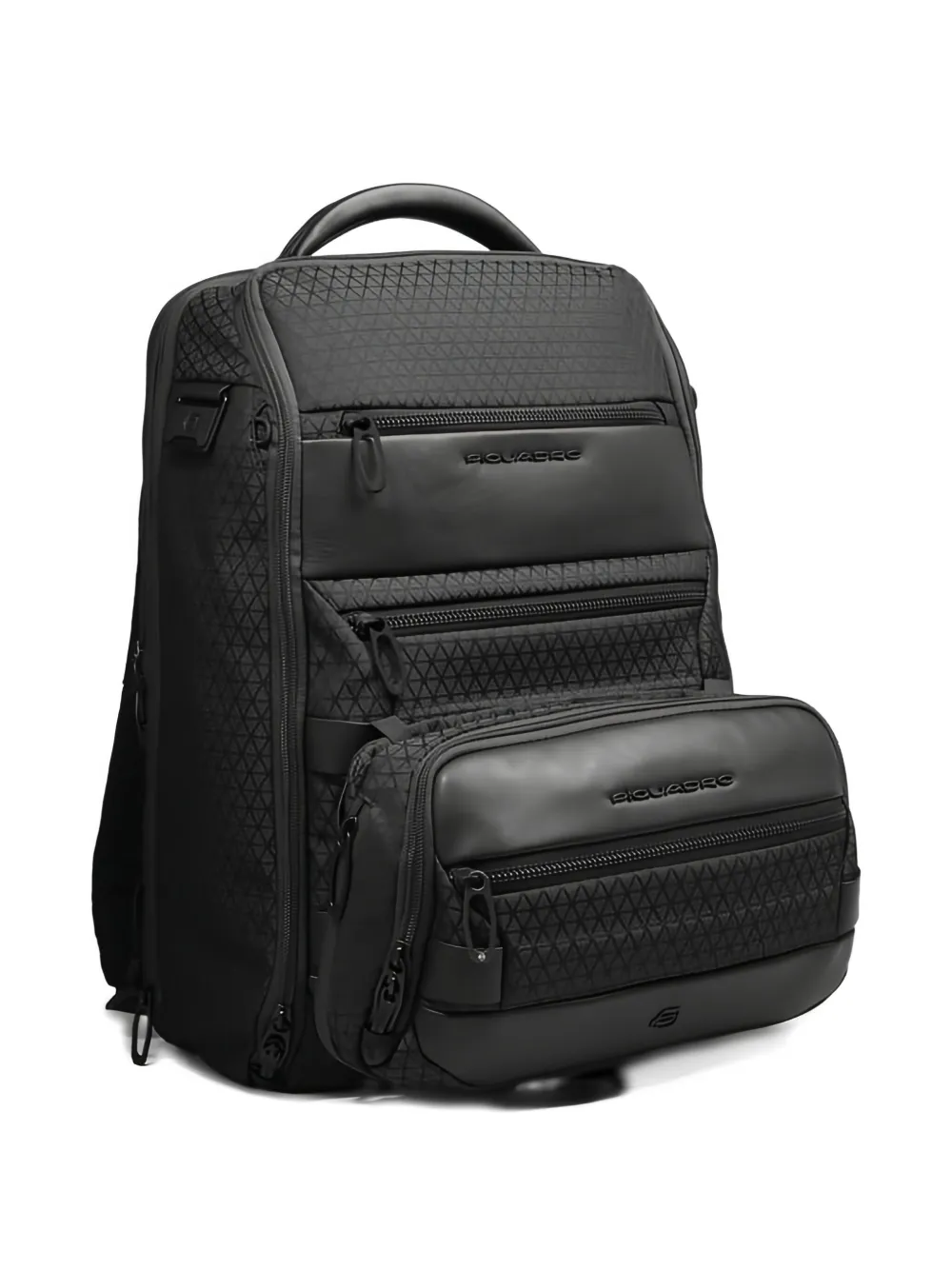 Piquadro Embossed Belt Bag In Black