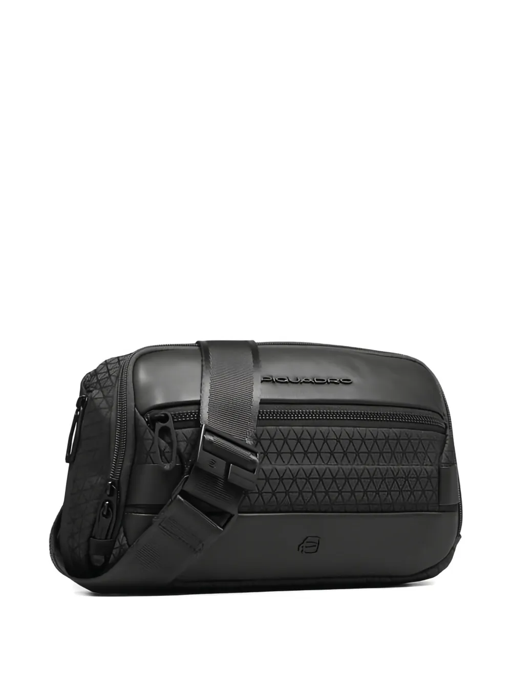 Piquadro Embossed Belt Bag In Black