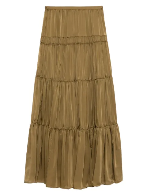Ulla Johnson silk tiered A-line skirt
