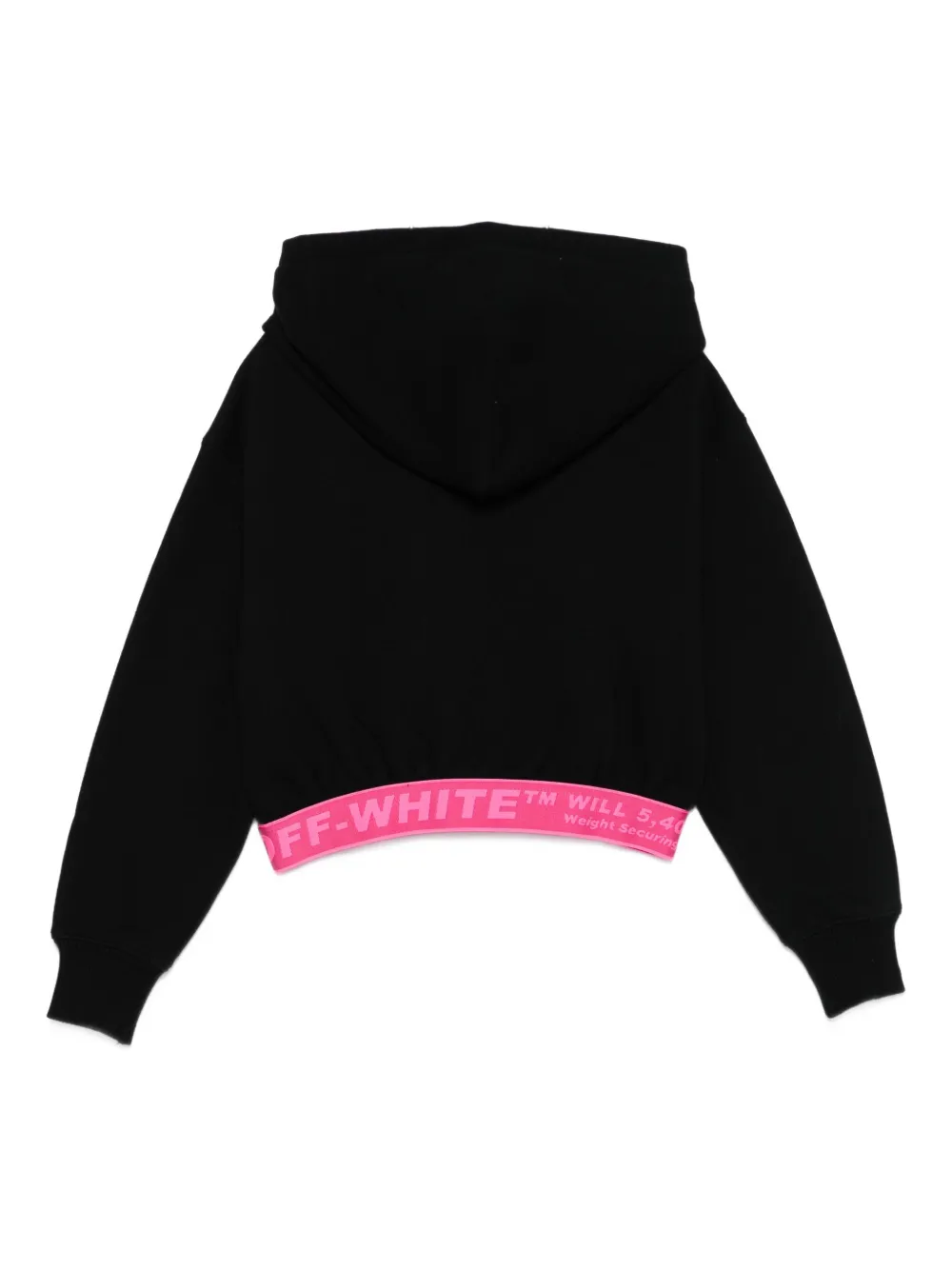 Off-White Kids embroidered-logo crop hoodie | Girls Hoodies & Sweatshirts | Image 2