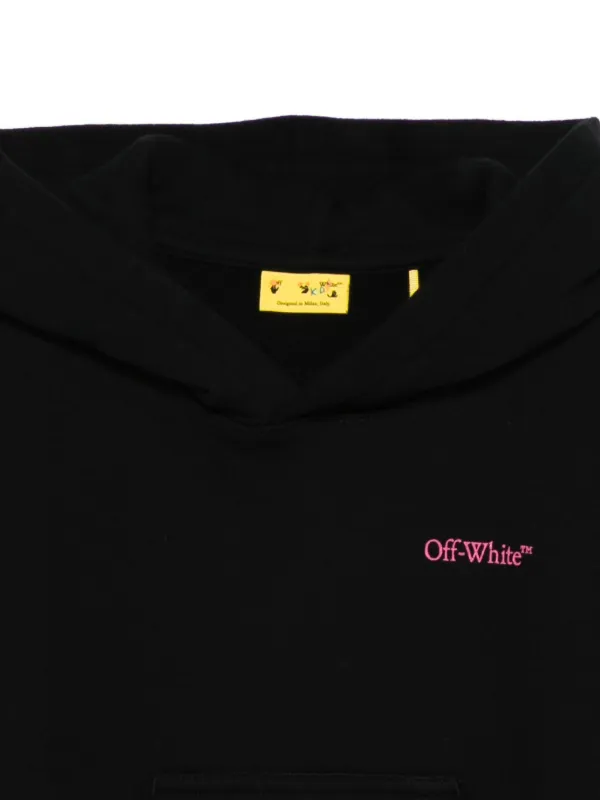 Off-White クロップドスウェット ブラック off white オフホワイト OFF-WHITE トレーナー スウェット
