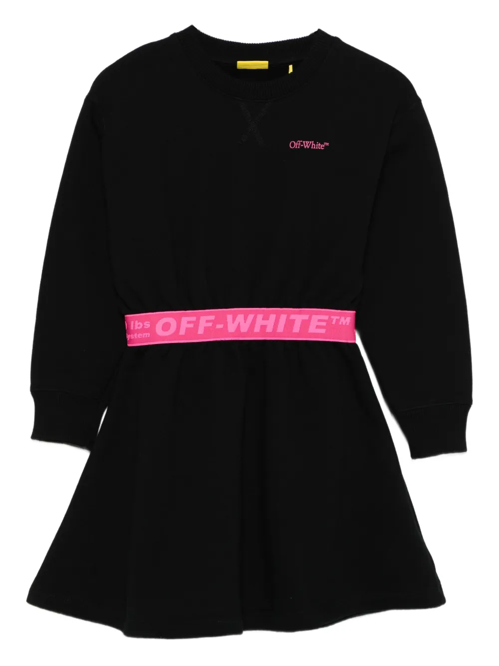Off-White Kids クルーネック ワンピース - ブラック Off-White Kids クルーネック ワンピース - ブラック