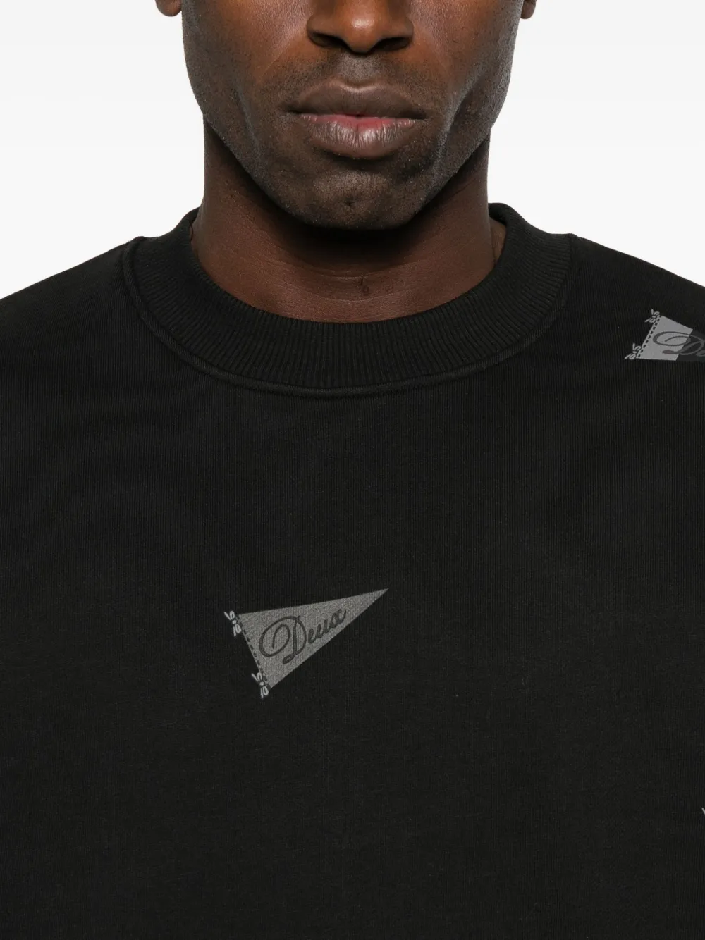 Les Deux Flag-print Sweatshirt In Black