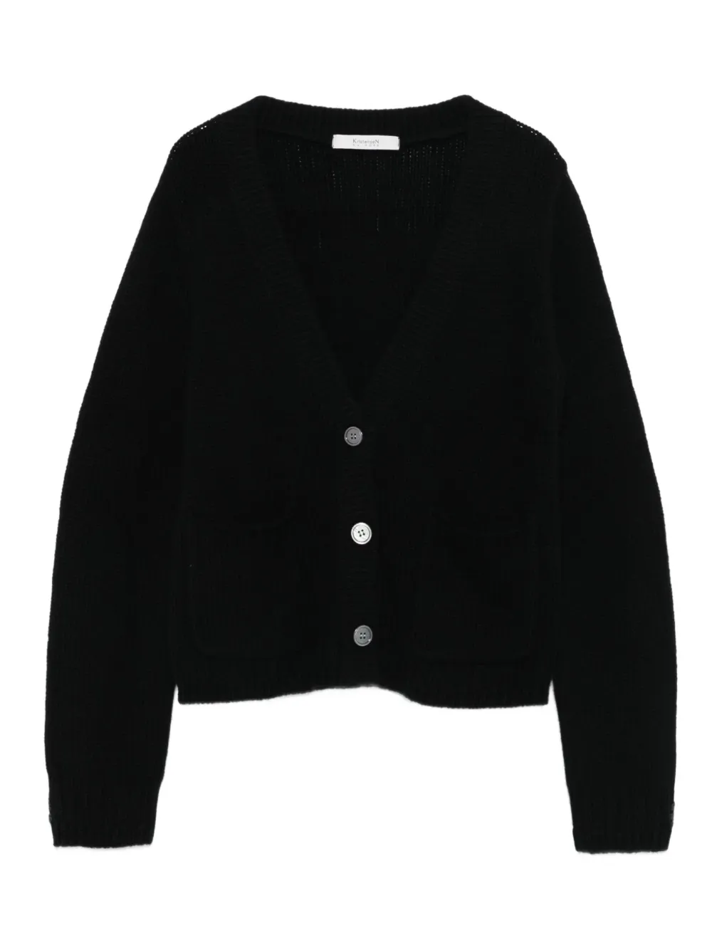 Kristensen Du Nord V-neck knitted cardigan | Black | Image 1