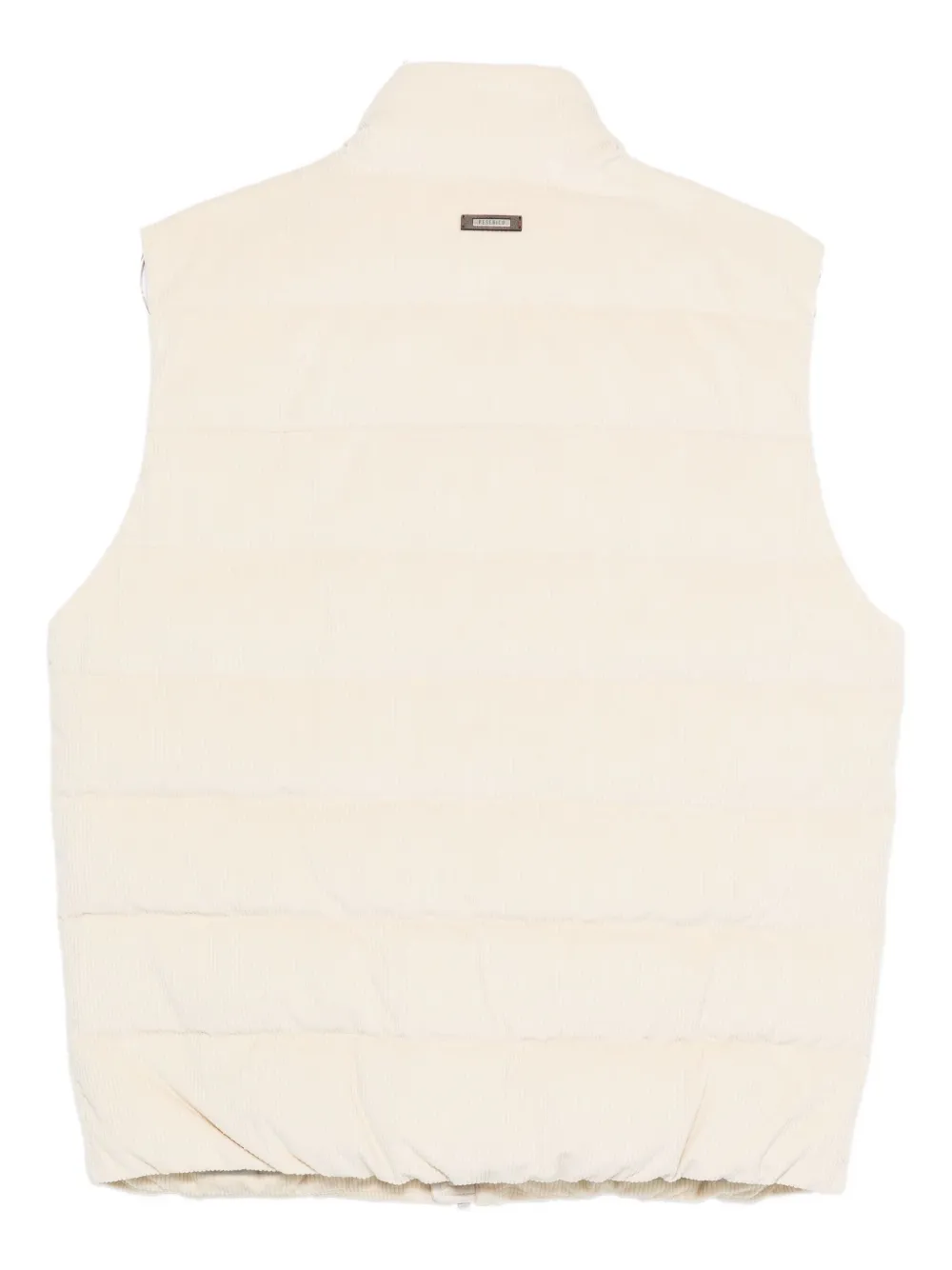 Peserico Corduroy Vest In Neutral