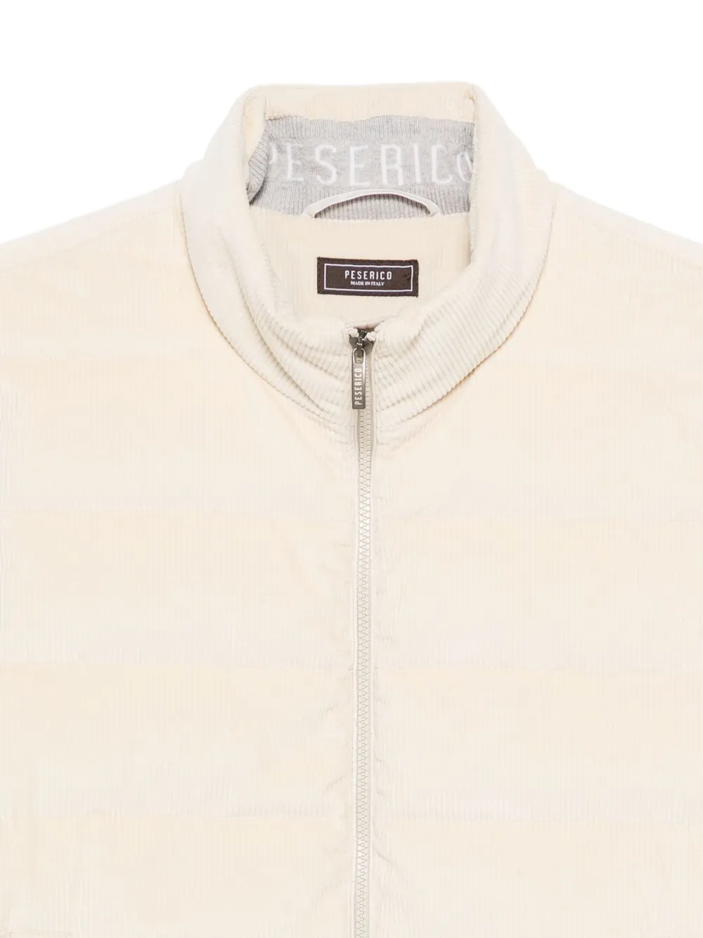 Peserico Ribfluwelen gilet Beige