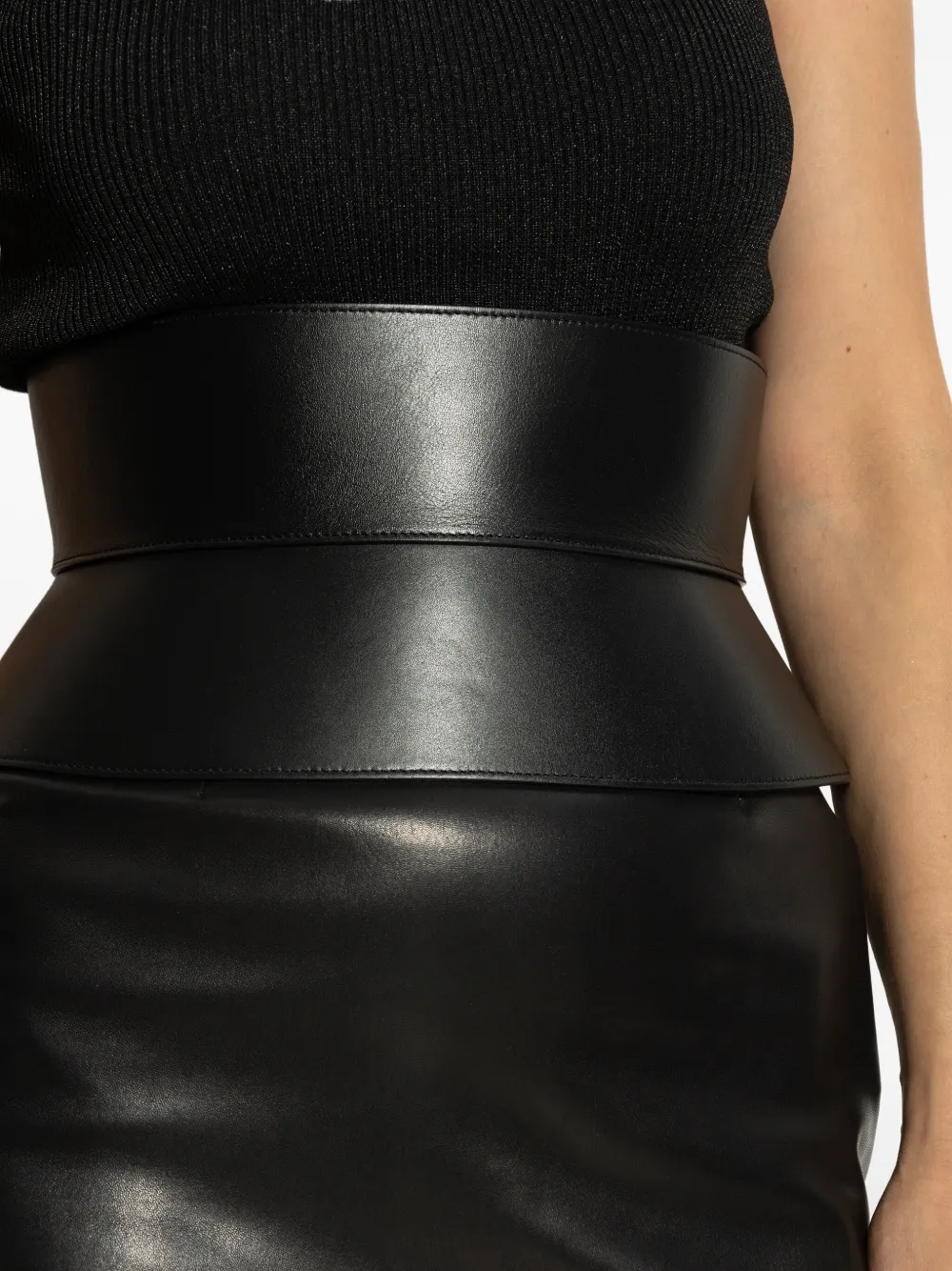 Givenchy Corset leren riem Zwart