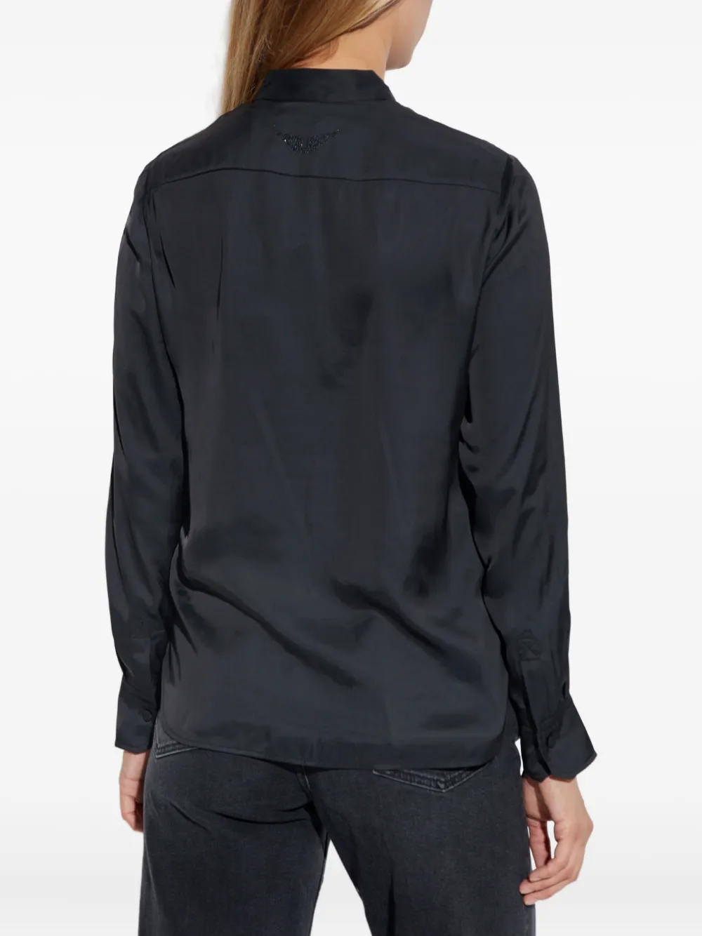 Zadig & Voltaire Tie-neck Shirt In Black