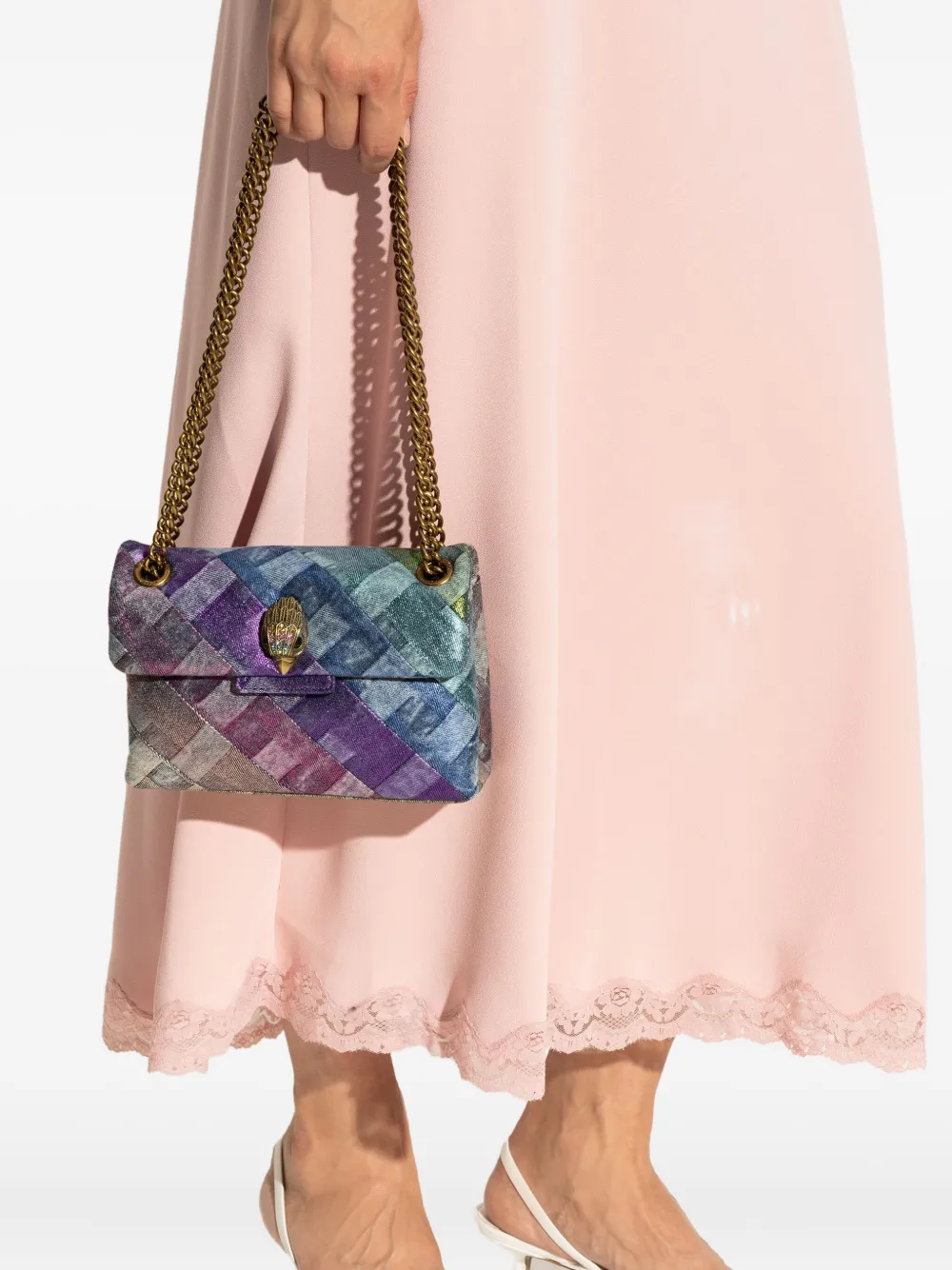 Kurt Geiger London شنطة كتف 'كينسينغتون' صغيرة مخيوطة | Image 2