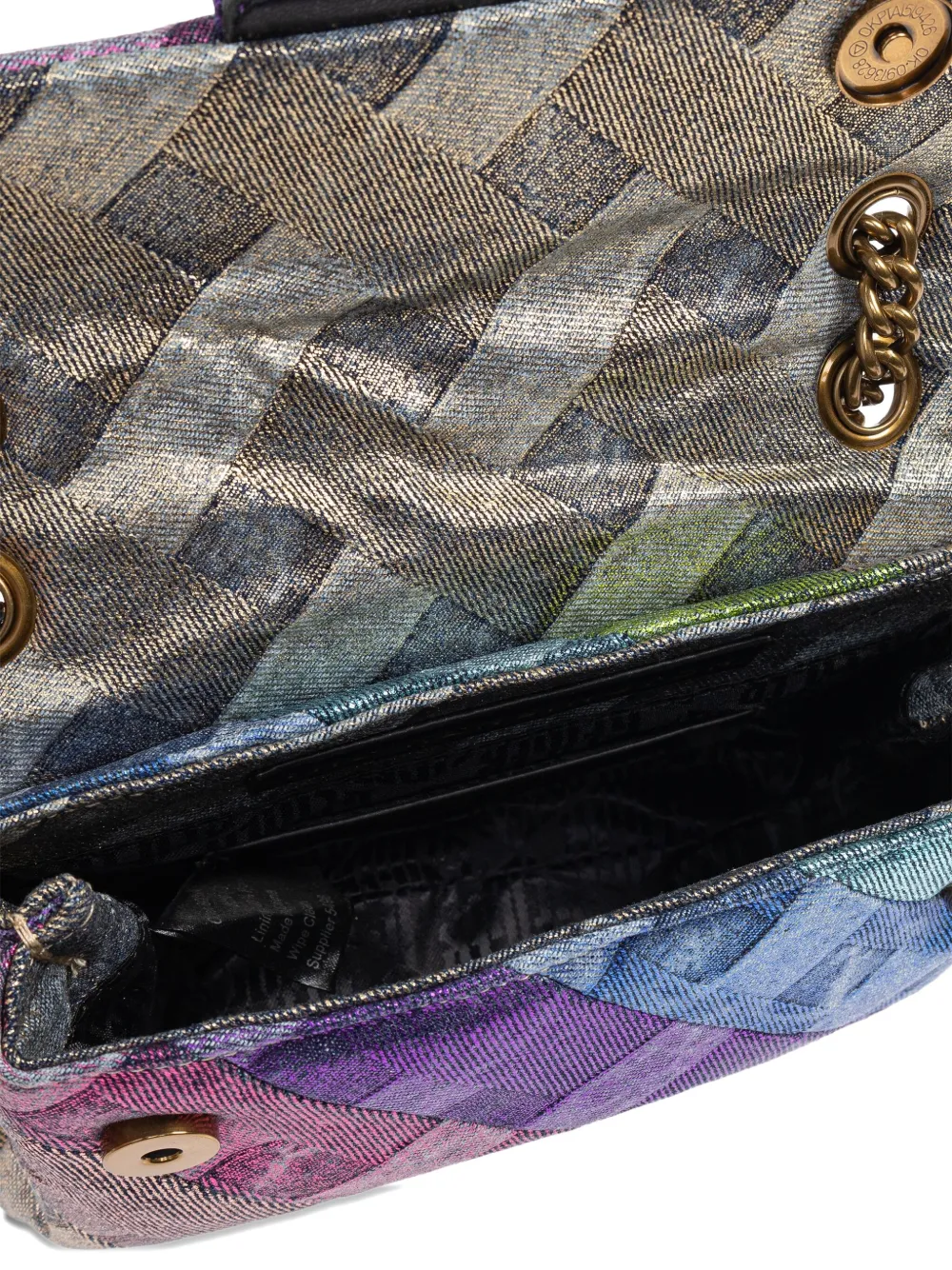 Kurt Geiger Mini Kensington Patchwork Shoulder Bag In Multi