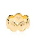 LIE STUDIO Sasha oval-disc ring - Gold